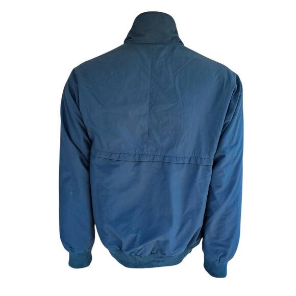 Vintage Cabela’s Men’s Large Blue Nylon Jacket Red Fleece Lining Canada hunting - Picture 4 of 11